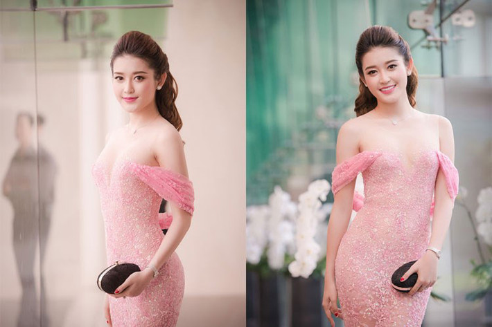 Nguyễn Trần Huyền My cũng thử nghiệm cho mình phong cách thời trang táo bạo và quyến rũ nhưng vẫn sang trọng và tinh tế. Ảnh: Lê Chí Linh