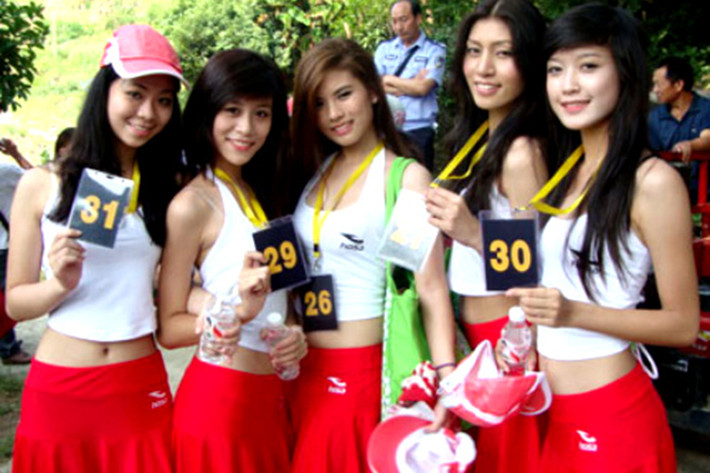 Tháng 9/2011, Huyền My giành giải Siêu mẫu ăn ảnh tại cuộc thi Asian Super Model Contest (Siêu mẫu châu Á) được tổ chức tại Trung Quốc. Ảnh: VTC