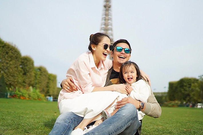 Bé Zia được nhận xét mang những nét đẹp ngọt ngào giống mẹ Marian Rivera và pha chút mạnh mẽ của bố Dingdong Dantes.