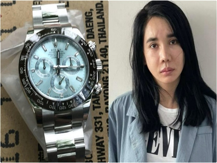 Lã Kỳ Anh đang trở thành tâm điểm của dư luận vì bị tạm giữ để điều tra về hành vi "trộm cắp tài sản". Theo đó, khi biết người tình sở hữu đồng hồ Rolex Daytona trị giá khoảng 90 ngàn USD (2 tỷ đồng), Kỳ Anh nhờ người mua một chiếc có bề ngoài tương tự chỉ có giá 14,7 triệu đồng rồi đánh tráo, chiếm đoạt. Ảnh: VTC