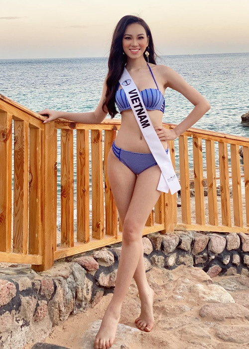 Trần Hoàng Ái Nhi vừa tung ảnh diện bikini tại cuộc thi Miss Intercontinental 2021 - Hoa hậu Liên lục địa 2021. Ảnh: FB Ái Nhi