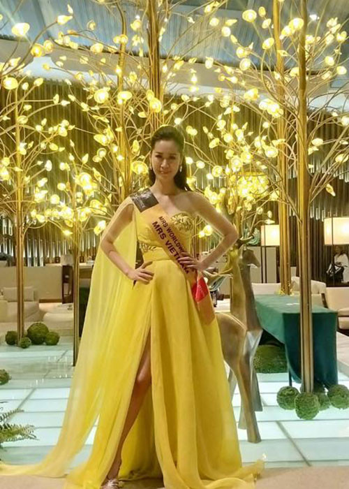 Dương Thùy Linh lên đường sang Singapore tham gia cuộc thi Hoa hậu Phụ nữ Toàn thế giới 2018 từ ngày 20/6. Ảnh: Fanpage
