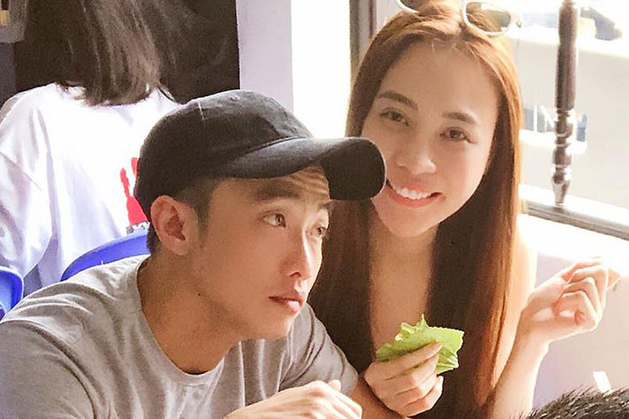 Từ khi gắn bó đến nay, Cường Đô la và Đàm Thu Trang luôn dính như sam.