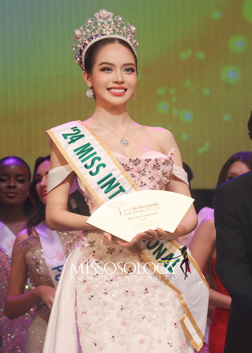 Hoa hậu Thanh Thủy vừa đăng quang Miss International 2024 tại Nhật Bản. Cô trở thành đại diện Việt Nam đầu tiên giành ngôi vị cao nhất ở sân chơi quốc tế này. Ảnh: Missosology.