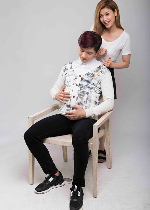 Nhớ lại giai đoạn mang thai bé Cát An, Trương Quỳnh Anh cho biết, cô may mắn vì ông xã luôn ân cần, chu đáo và quan tâm đến hai mẹ con.
