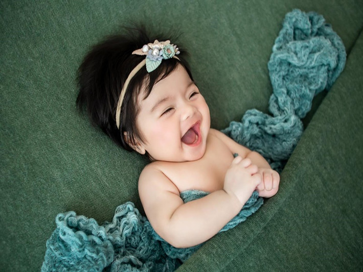 Bé Lê Quỳnh được xem là bản sao của chị gái Queenie - con gái đầu lòng của Vân Trang.