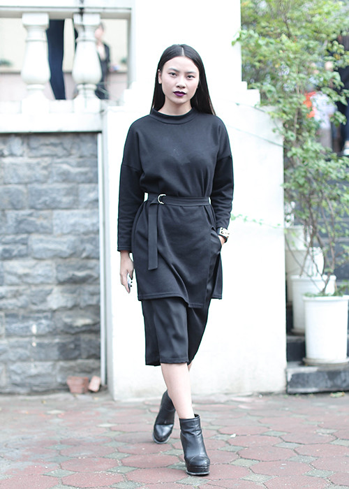 Hầu Thị Trang Thanh - “bản sao của Helly Tống” bất ngờ xuất hiện trong vòng sơ tuyển và ngay lập tức thu hút ống kính phóng viên.