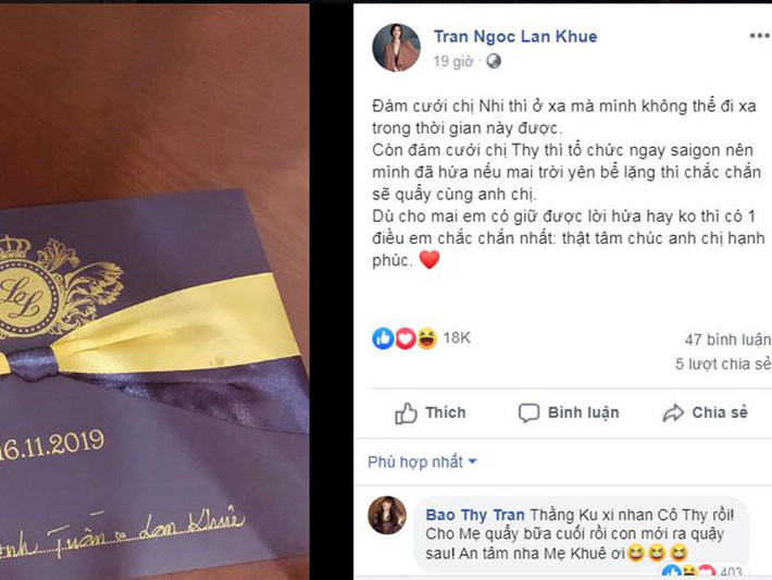 Lan Khuê vẫn quyết dự hôn lễ của Bảo Thy dù sắp lâm bồn.