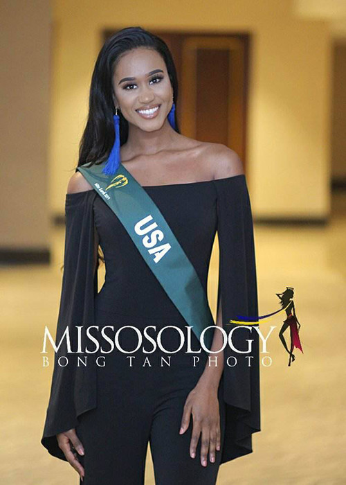Vị trí thứ 8 trong bảng xếp hạng Hoa hậu Trái đất 2017 của Missosology là Andreia Gibau. Cô đến từ Mỹ. Ảnh: Missosology