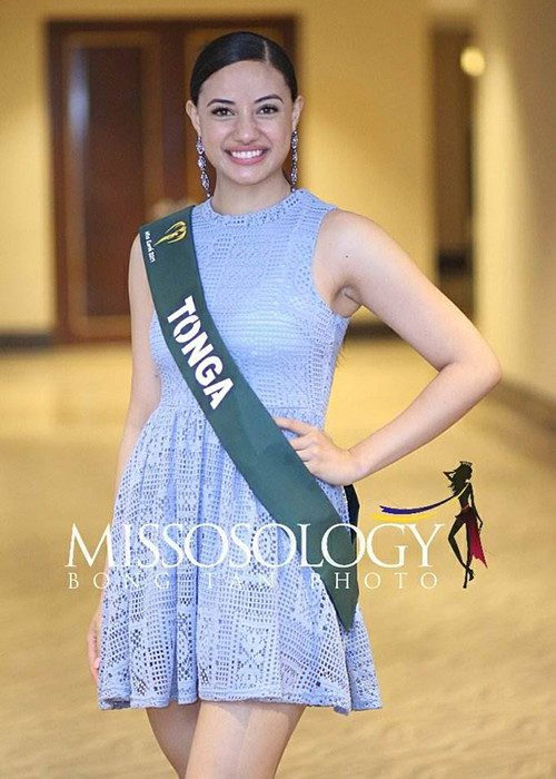 Missosology xếp Diamond Langi - đại diện Tonga ở vị trí thứ 6. Lợi thế của cô là kinh nghiệm thi nhan sắc và đại diện nước chủ nhà. Ảnh: Missosology