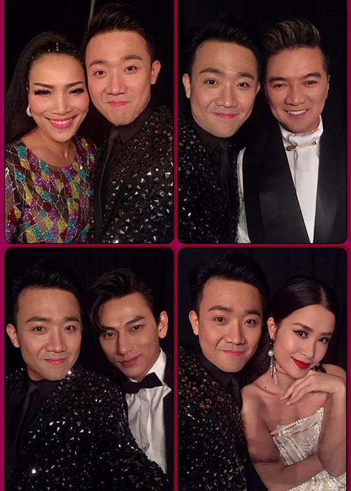 Trấn Thành chia sẻ: “Kết thúc 2 đêm liveshow thành công vang dội của chị Hồng Ngọc tại Mỹ. Rất vui khi được là 1 thành viên trong đó! Chị hát vẫn hay, khán giả vẫn yêu chị và Xìn mãi yêu chị”.