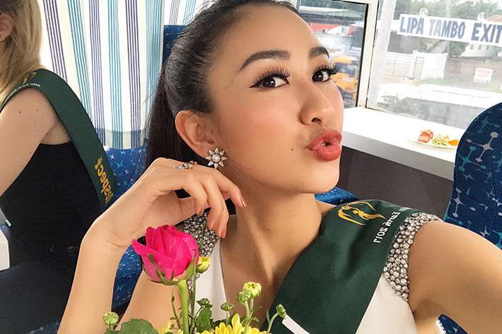 Được dự đoán giành vương miện Hoa hậu Trái đất 2017, Á hậu Hà Thu chia sẻ cô có thêm động lực để tiếp tục thi.
