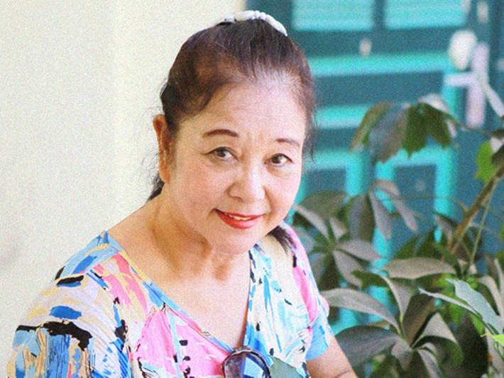 Nữ nghệ sĩ có cuộc sống an nhàn khi về già bên người chồng là giáo sư tiến sĩ toán học. Ảnh: Vietnamnet