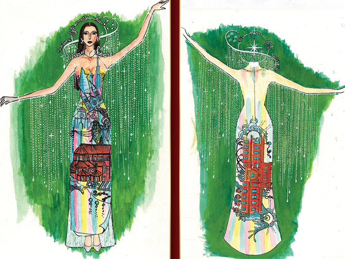 “I am Vân” của Nguyễn Văn Điền lấy ý tưởng từ những bức tranh vẽ về Sài Gòn nhằm giới thiệu về một thành phố năng động, hiếu khách và đó cũng là quê hương của Hoa hậu Khánh Vân.