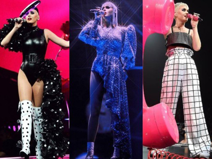 Trong tour diễn năm 2017, Katy Perry cũng mời Công Trí thiết kế cho cô 3 bộ trang phục. Sau đó, nữ ca sĩ nổi tiếng thế giới thường chọn các thiết kế của anh trong những dự án nghệ thuật và các tour trình diễn của mình. Ảnh: Vietnamnet