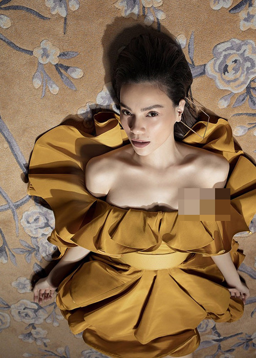 Trong thời gian được cho là mới mang bầu, Hà Hồ vẫn gọn gàng.