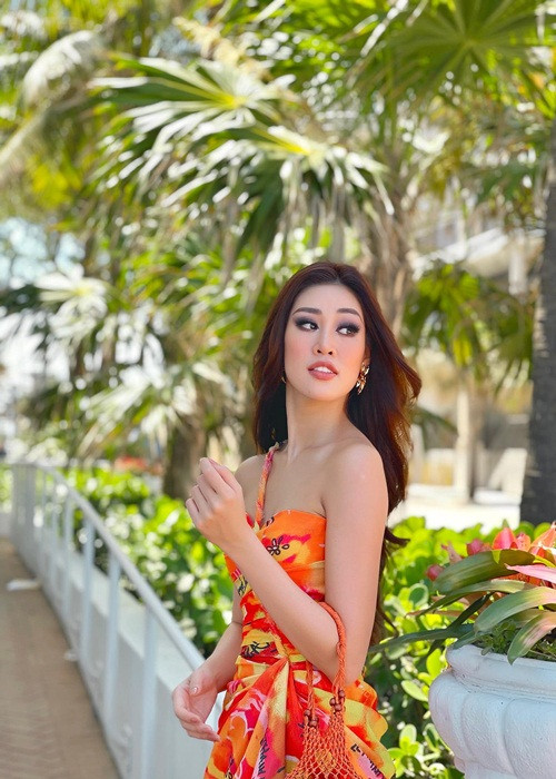 Trước đó, ông Trần Việt Bảo Hoàng cho biết, Khánh Vân sẽ nói tiếng Việt ở Hoa hậu Hoàn vũ Thế giới.