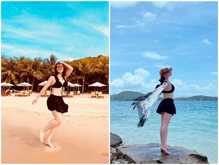 Mới đây, loạt ảnh Phi Nhung mặc bikini trong chuyến du lịch cùng hội bạn thân hút sự chú ý của người hâm mộ. Đây là một trong số những lần hiếm hoi nữ ca sĩ diện trang phục áo tắm. Nhiều fan trầm trồ ngưỡng mộ vóc dáng gợi cảm của Phi Nhung ở tuổi 49.