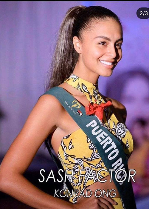 Đại diện Puerto Rico không chỉ ứng xử thông minh mà còn sở hữu nhan sắc xinh đẹp.