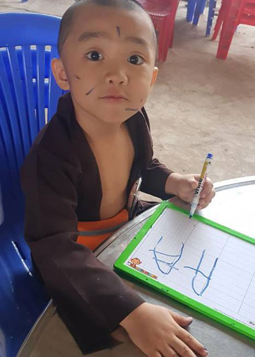 Bé Pháp Tâm được xem là "thủ lĩnh" của nhóm Bồng Lai.