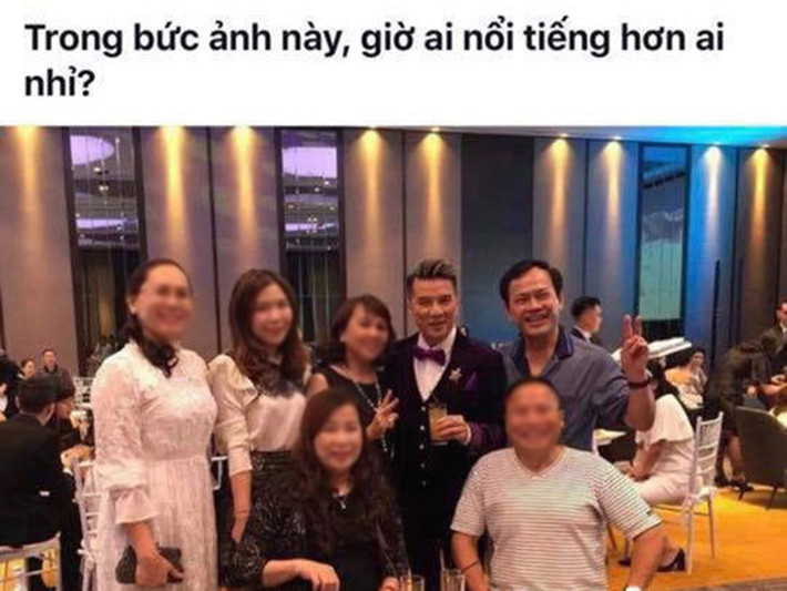 Trước ồn ào treo thưởng việc hành hung người cha bạo hành con, Đàm Vĩnh Hưng đã có không ít phát ngôn có phần chợ búa. Cuối tháng 4/2019, một tài khoản Facebook chia sẻ bức ảnh Mr Đàm chụp cùng một nhóm người kèm dòng chú thích: "Trong bức ảnh này, giờ ai nổi tiếng hơn ai nhỉ?".