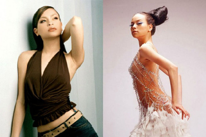 Sở hữu chiều cao nổi bật, Hồ Ngọc Hà bước vào showbiz Việt với vai trò người mẫu. Năm 2002, cô đoạt giải Bạc Siêu mẫu Việt Nam. Ảnh: Saostar