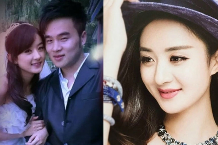 Lệ Dĩnh còn từng bị đồn lấy chồng ở quê từ nhiều năm trước sau bức ảnh mặc váy cưới bên một người đàn ông, Tuy nhiên, cô phủ nhận và cho biết đó là ảnh trong phim. Ảnh: Sina