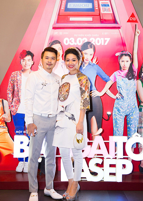 Vợ chồng Lê Khánh - Tuấn Khải cũng tham gia “Bạn gái tôi là sếp”. Trong phim, họ đóng “cặp đôi tình già oan gia”.