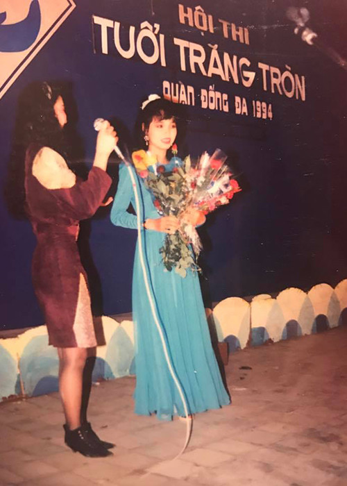 Nhiều khán giả khen ngợi hồi đi học, Mai Thu Huyền vô cùng xinh đẹp cũng như rất tài năng. (Ảnh: FBNV)