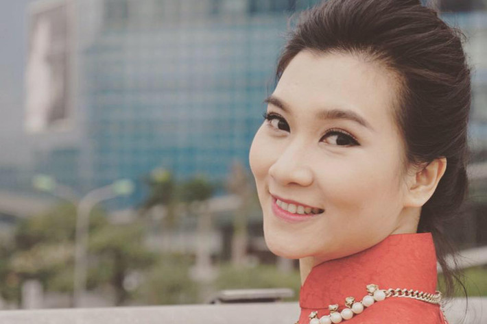 Khánh Trang sinh năm 1984, tên thật là Trần Minh Trang. Cô từng theo học ngành quản trị du lịch khách sạn và ngoại thương. (Ảnh: FBNV)