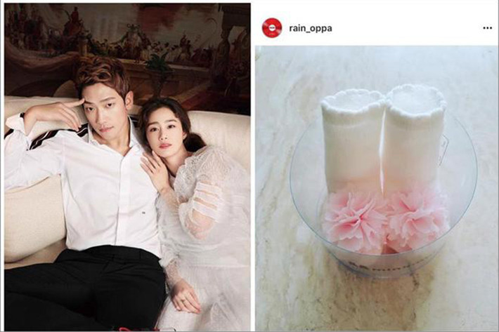 Cho đến nay, vợ chồng Kim Tae Hee vẫn giữ kín hình ảnh cô con gái của mình. Tuy nhiên, fans cho rằng bé chắc chắn rất xinh đẹp, đáng yêu. Ảnh: Khampha.