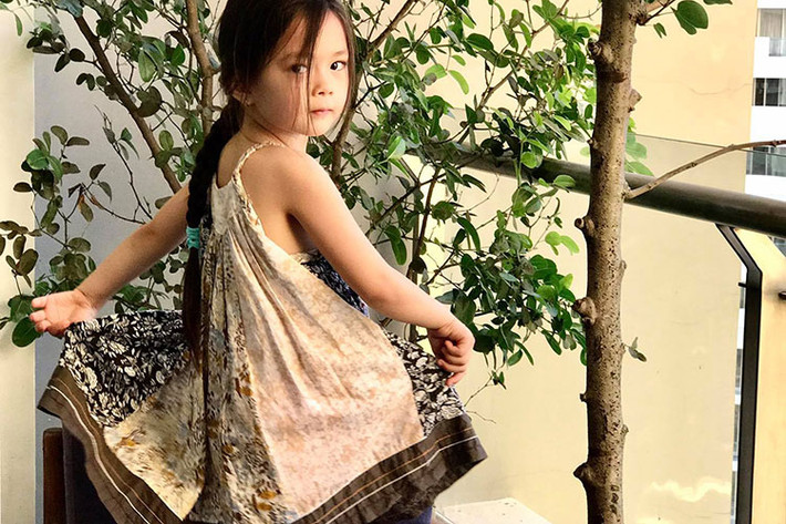 Con gái của Đoan Trang ngày càng đáng yêu, dễ thương.