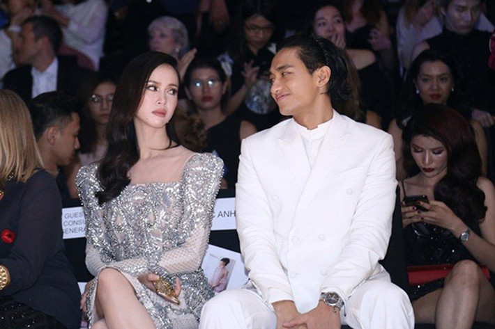 Trong khi Hữu Vi cười nói vui vẻ thì Vũ Ngọc Anh dường như khá lạnh lùng bên bạn trai cũ. Ảnh: Saostar