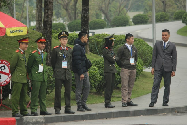 Công tác an ninh nghiêm ngặt.