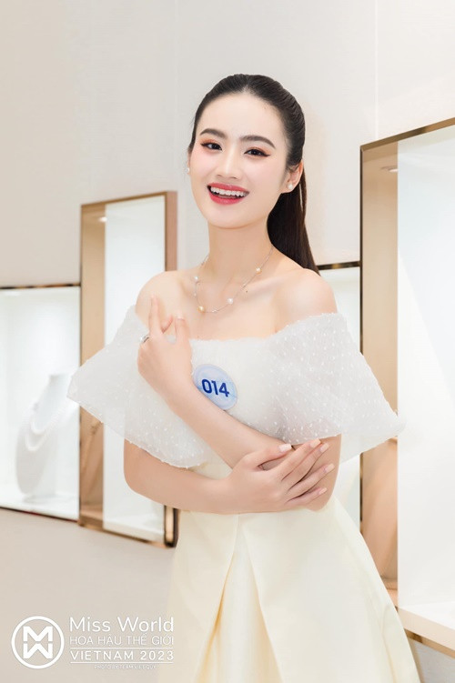Cô lọt top 16 Người đẹp Nhân ái. Ảnh: FBNV.