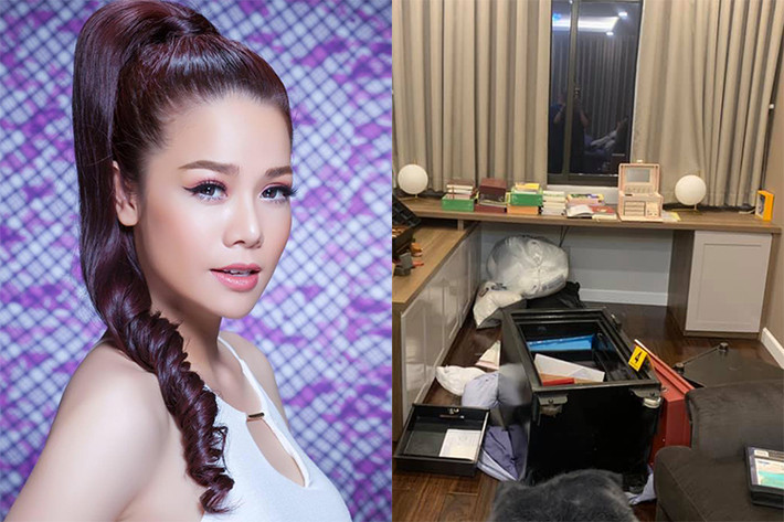 Nữ ca sĩ Nhật Kim Anh bị trộm đột nhập vào biệt thự, phá két sắt lấy tài sản trị giá 5 tỷ cách đây ba ngày. Ảnh: FBNV