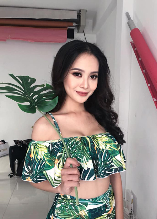 Phương Vy hiện cao 1m73, nặng 52 kg, sở hữu số đo 3 vòng 84-60-90.