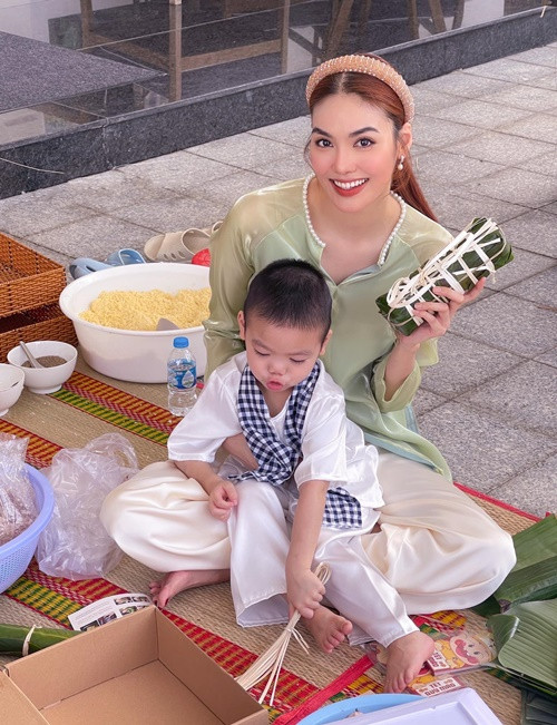 Con trai của Lan Khuê có cuộc sống sung sướng từ tấm bé.