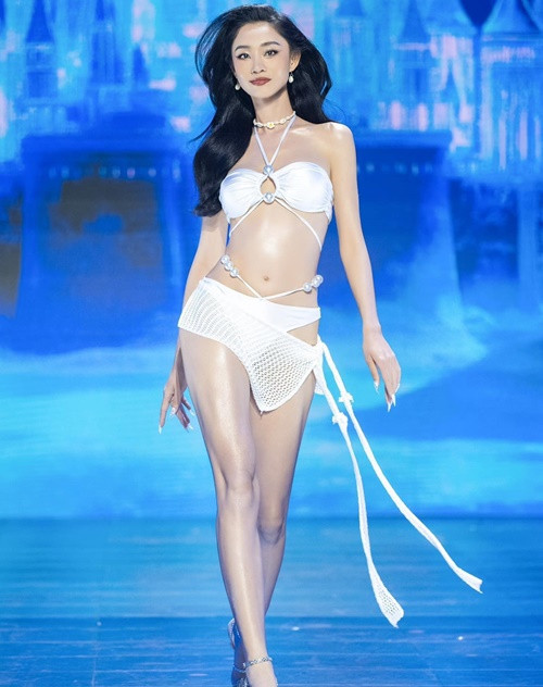 Nguyễn Thị Trà My có chiều cao 1m80, thuộc nhóm thí sinh nổi bật ở Miss Universe Vietnam 2024. Ảnh: FB Trà My.