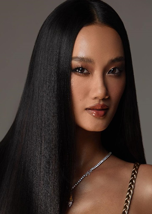 Giống Kỳ Duyên, Quỳnh Anh cũng gây chú ý khi tham gia cuộc thi Miss Universe Vietnam 2024.