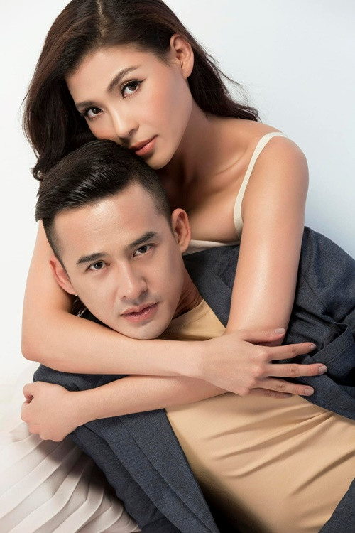 Cặp đôi quen nhau từ năm 2013 khi cùng đóng phim Ranh giới tình. Ảnh: FBNV.