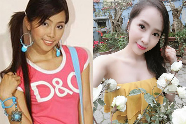 Giống Vân Hugo, Quỳnh Nga cũng dậy thì thành công. Thời điểm tham gia Miss Audition 2006, Quỳnh Nga sở hữu làn da ngăm đen, vóc dáng mảnh mai. Ảnh: Vietnamnet