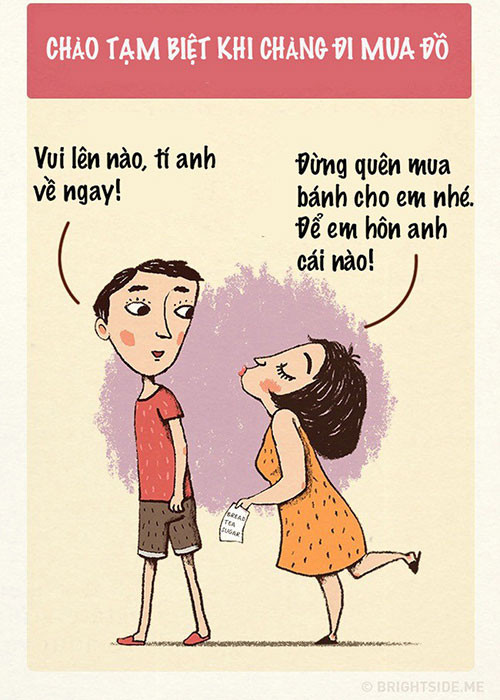 Một cặp đôi có tình yêu đẹp luôn hôn khi chào và tạm biệt.