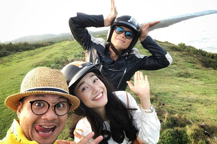 Nhã Phương và Nhan Phúc Vinh vừa đồng loạt lên tiếng phủ nhận tin đồn hẹn hò. Cả hai khẳng định chỉ là bạn thân. Ảnh: FBNV