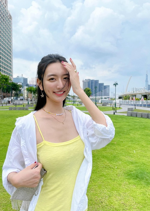 Lương Hồng Xuân Mai là một trong số 66 thí sinh vào vòng chung khảo Miss World Vietnam 2022 - Hoa hậu Thế giới Việt Nam 2022. Ảnh: FBNV