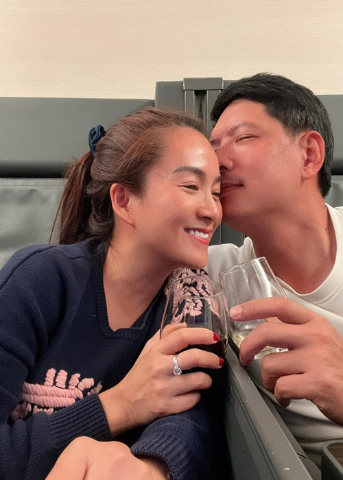 Vài ngày qua, vợ chồng diễn viên Bình Minh - doanh nhân Anh Thơ ở Mỹ.