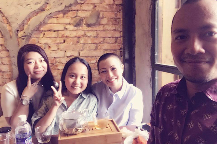 Bé Gà và Phương Thanh được nhận xét có nhiều nét giống nhau trên khuôn mặt, đặc biệt nụ cười. Ảnh: FBNV