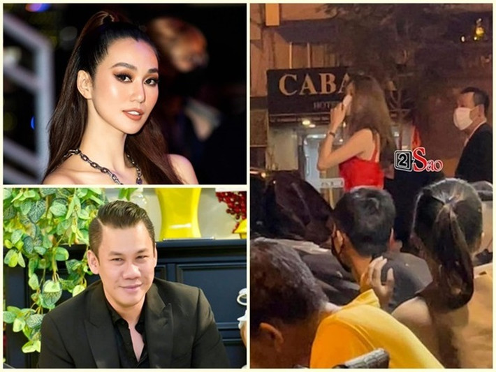 Tháng 12/2021, chồng cũ Lệ Quyên gây chú ý khi xuất hiện bên một cô gái. Trong clip được lan truyền, doanh nhân Đức Huy và cô gái bước ra từ một tụ điểm, có những cử chỉ khá thân thiết. Đáng chú ý, Khánh My bị nhiều người réo tên vì có dáng người rất giống cô gái trong clip. Ảnh: Vietnamnet, FBNV.