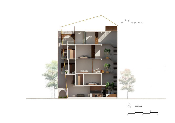 Bản vẽ tổng thể của ngôi nhà.