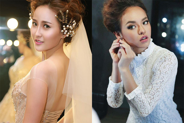Đỗ Trần Khánh Ngân và Mai Ngô (phải) đều là thí sinh của cuộc thi The Face 2016. Trong khi Khánh Ngân đầu quân cho team Phạm Hương thì Mai Ngô thuộc đội Lan Khuê. Trong đêm chung kết, cả hai đều đoạt ngôi vị á quân. Ảnh: Dân Việt